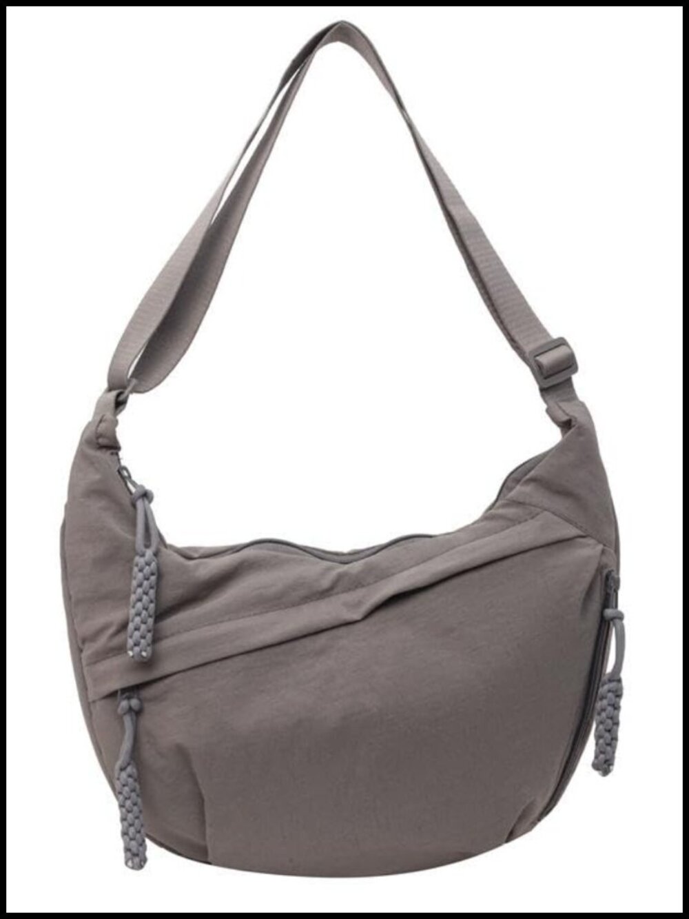 Nylon Crossbody Bag Quilted Hobo Waterproof Adjustable Strap Women Shoulder